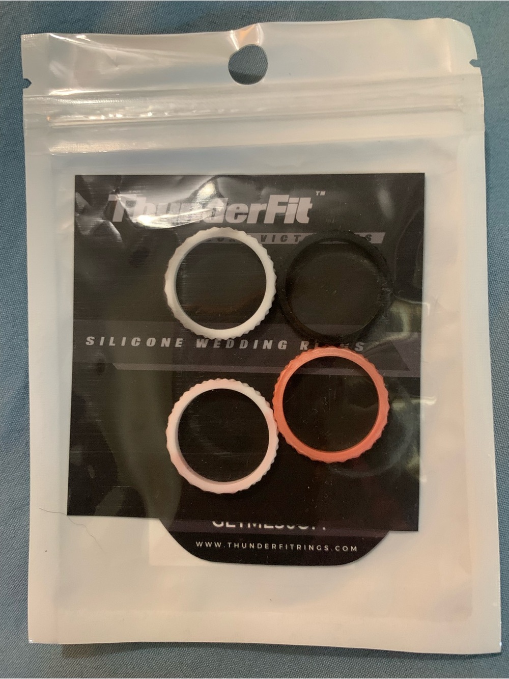 Thunderfit Silicone Wedding Ring Set for Women & Men in Various Colors